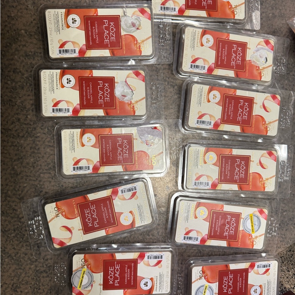 KOZE PLACE BUNDLE of 11 packs caramel apple and sugar & new